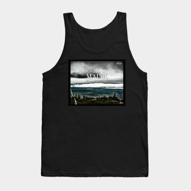 Vacationland, Maine Tank Top by kimberlyjtphotoart